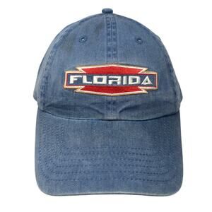Florida Slideback Baseball Cap Blue One Size 6 Panel Royal Headwear & Embroidery